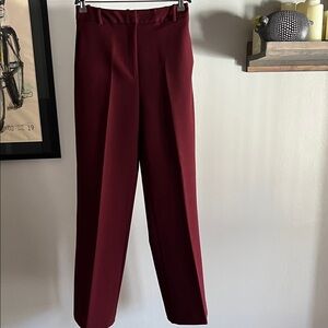 Zara Burgundy Women's Trousers